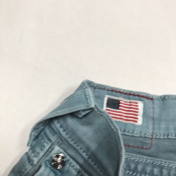 TRUE RELIGION Serena Jeans Women 26x29 Turquoise Green Skinny Stretch Denim USA - Picture 12 of 16